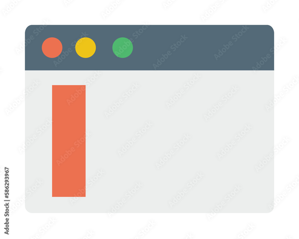 Poster browser, web site, icon. simple color elements of internet explorer icons for ui and ux, website or 