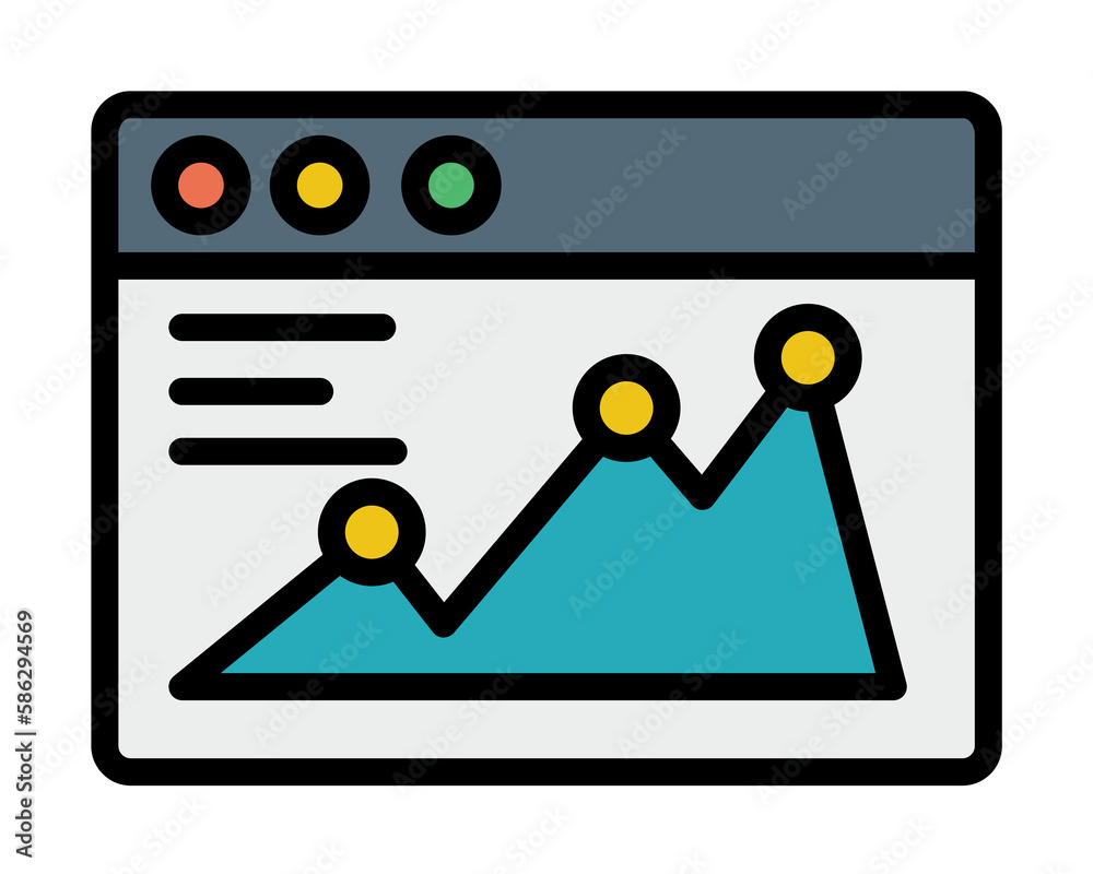 Aufkleber browser, web site, chart icon. simple color with outline elements of internet explorer icons for ui 