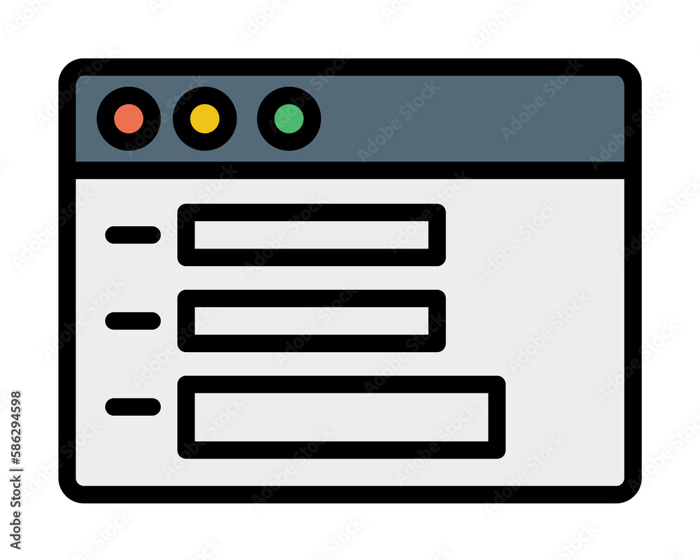 Poster browser, web site, interface icon. simple color with outline elements of internet explorer icons for