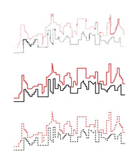 City scape handdraw and line
