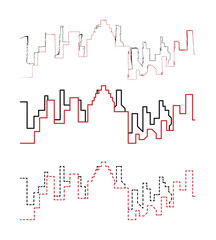 City scape handdraw and line