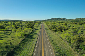 Scenic road in the Texas Hill Country