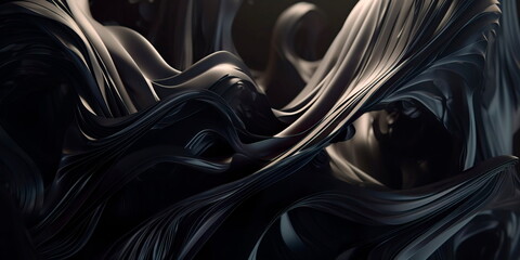 Organic shapes and flowing lines.Generative AI