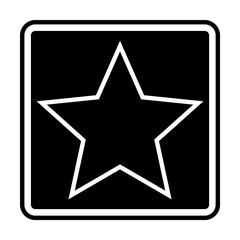 star in a square icon. Element of military for mobile concept and web apps. Detailed star in a square icon can be used for web and mobile. Premium icon