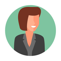 colored avatar of businesswoman icon. Element of colored people profession icon for mobile concept and web apps. Detailed avatar of businesswoman icon can used for web and mobile