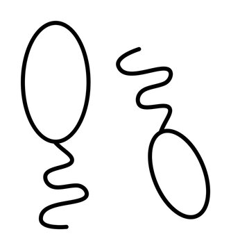 spermatozoons icon. Element of microorganisms icon for mobile concept and web apps. Thin line spermatozoons icon can be used for web and mobile