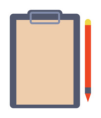 Paper folder with clip and pen colored icon. Element of bankings for mobile concept and web apps. Detailed Paper folder with clip and pen colored icon can be used for web