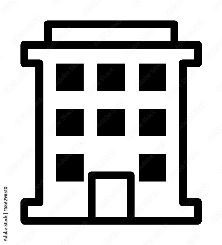 Aufkleber building icon. element of building icon for mobile concept and web apps. detailed building icon can 
