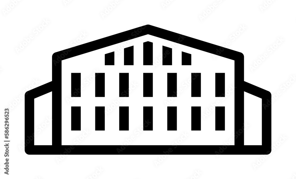 Poster university icon. element of building icon for mobile concept and web apps. detailed university icon 