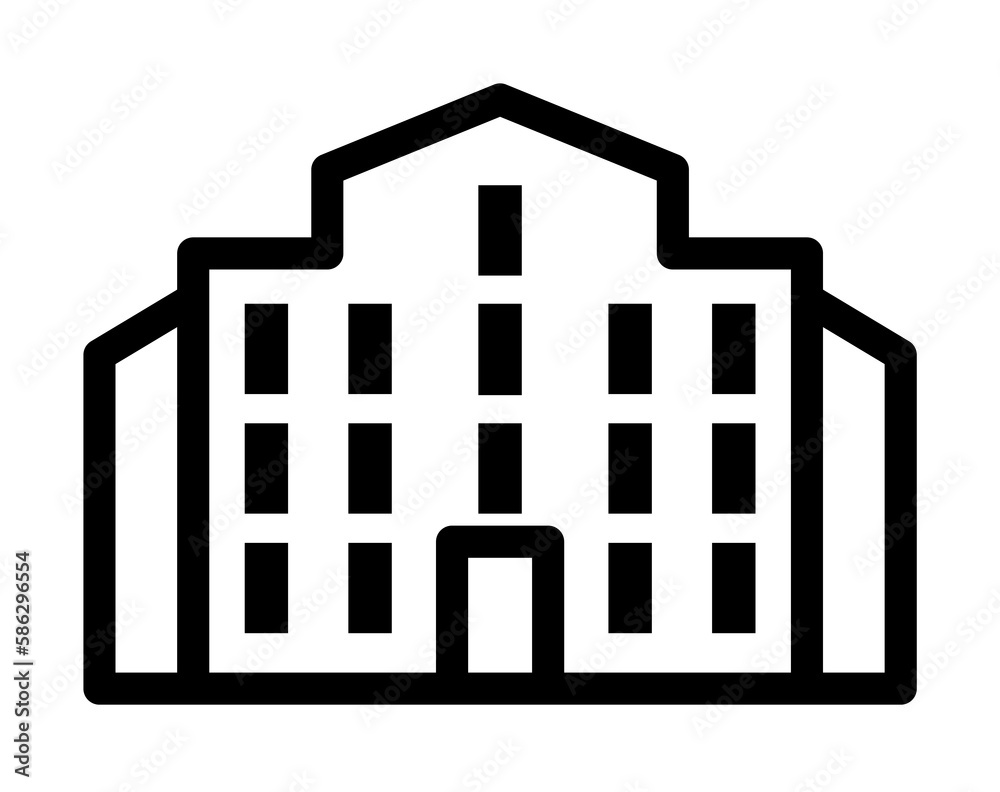 Poster building icon. element of building icon for mobile concept and web apps. detailed building icon can 