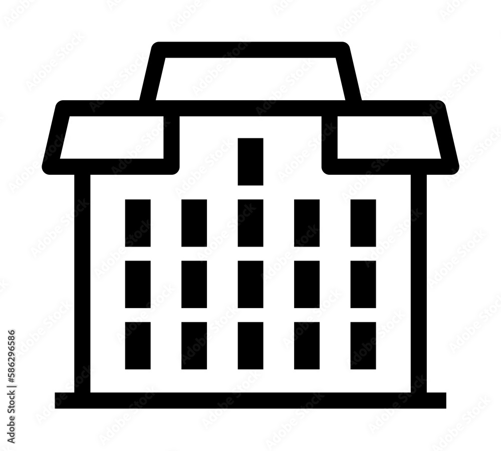 Aufkleber building icon. element of building icon for mobile concept and web apps. detailed building icon can 