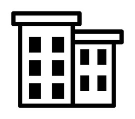 residential building icon. Element of building icon for mobile concept and web apps. Detailed residential building icon can be used for web and mobile