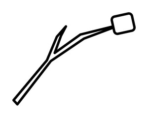 Marshmallow for barbecue icon. Element of travel icon for mobile concept and web apps. Thin line Marshmallow for barbecue icon can be used for web and mobile. Premium icon