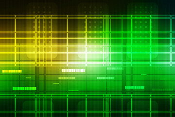 2d illustration Abstract futuristic electronic circuit technology background