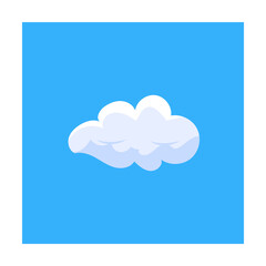3d clouds flat illustration. Element of book icon for mobile concept and web apps. Colored 3d clouds flat illustration icon can be used for web and mobile. Premium icon on blue background