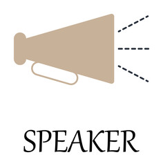 colored speaker icon. Element of web icon for mobile concept and web apps. Detailed colored speaker icon can be used for web and mobile. Premium icon