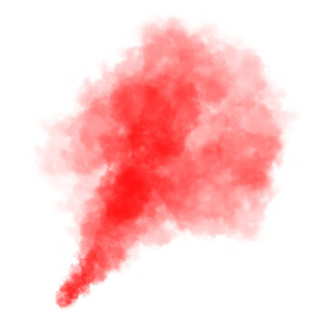 Burst of red smoke