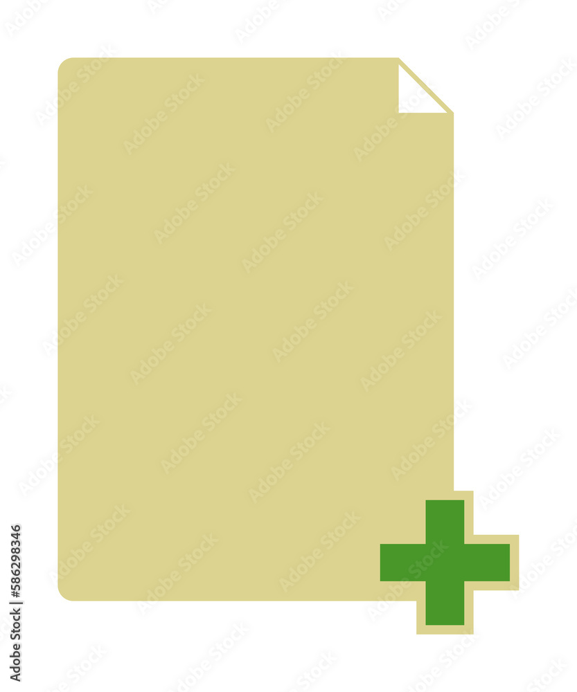 Aufkleber add sheet icon. element of web icon for mobile concept and web apps. colored isolated add sheet icon
