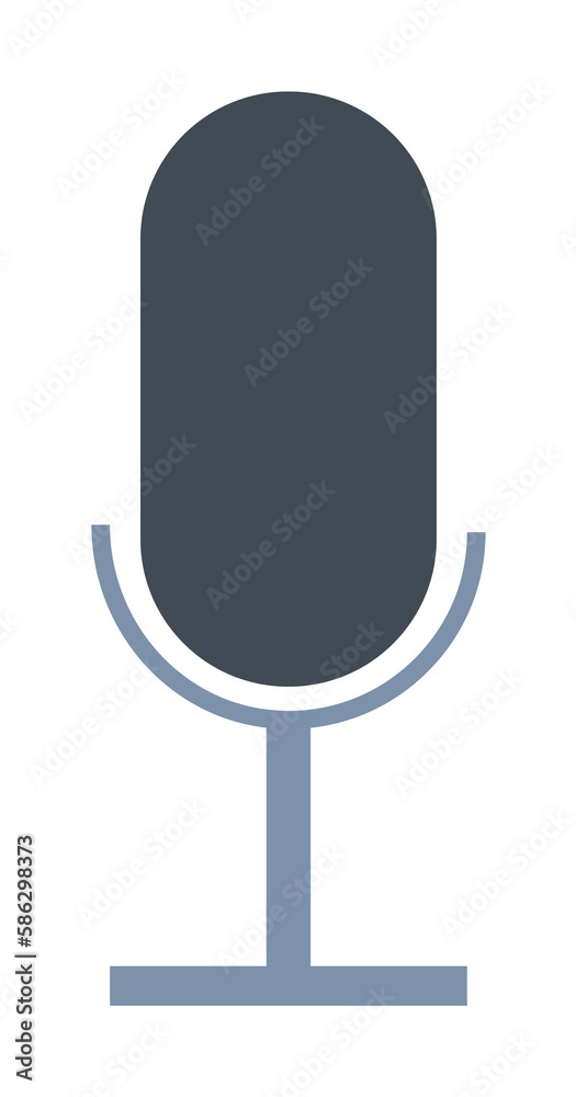 Poster microphone icon. element of web icon for mobile concept and web apps. colored isolated microphone ic