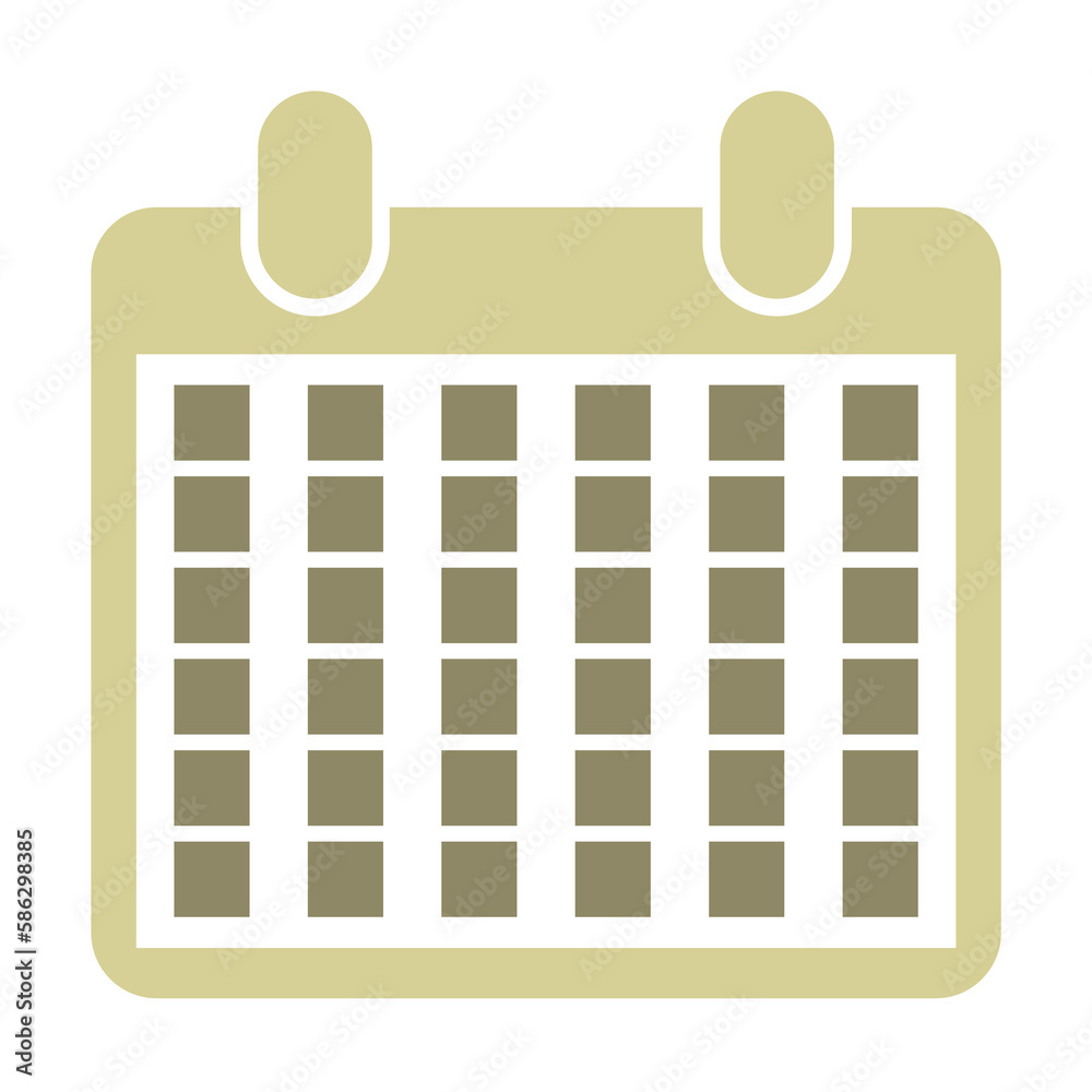 Poster the calendar icon. element of web icon for mobile concept and web apps. colored isolated the calenda