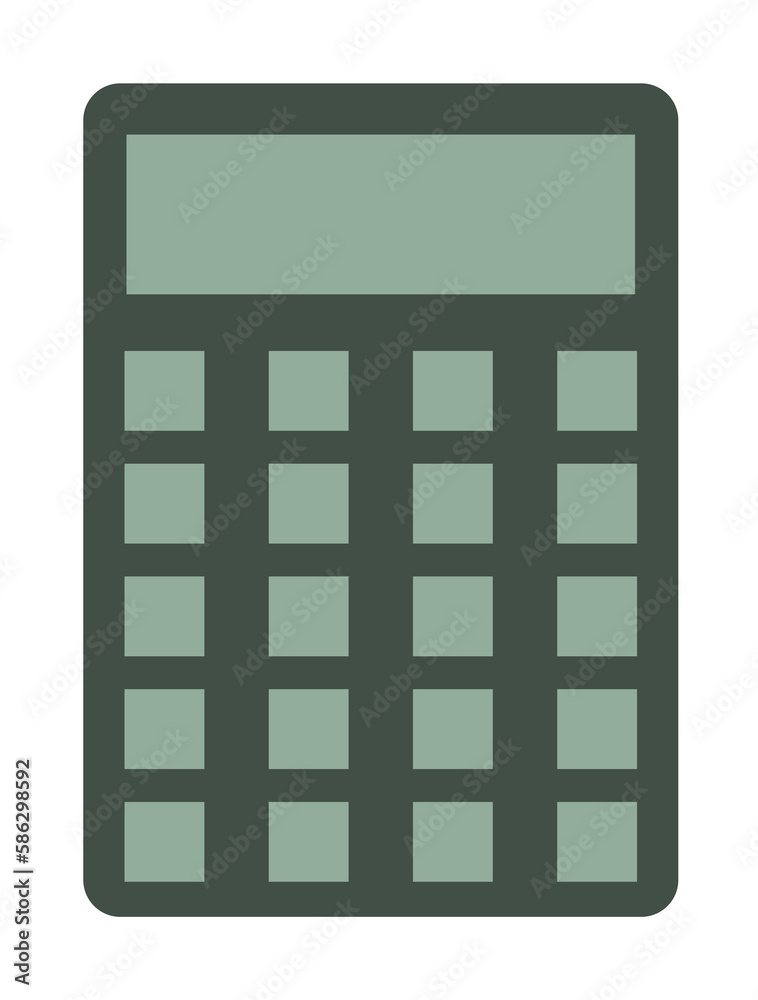 Poster calculator icon. element of web icon for mobile concept and web apps. colored isolated calculator ic