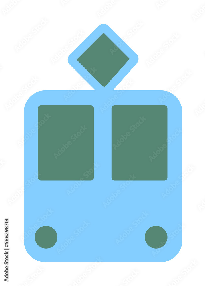 Poster tram icon. element of web icon for mobile concept and web apps. colored isolated tram icon can be us