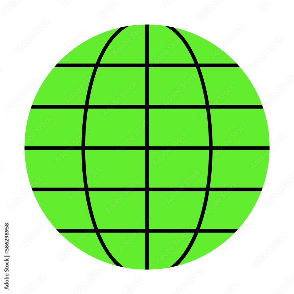 Poster globe colored icon. element of web icon for mobile concept and web apps. colored isolated globe icon