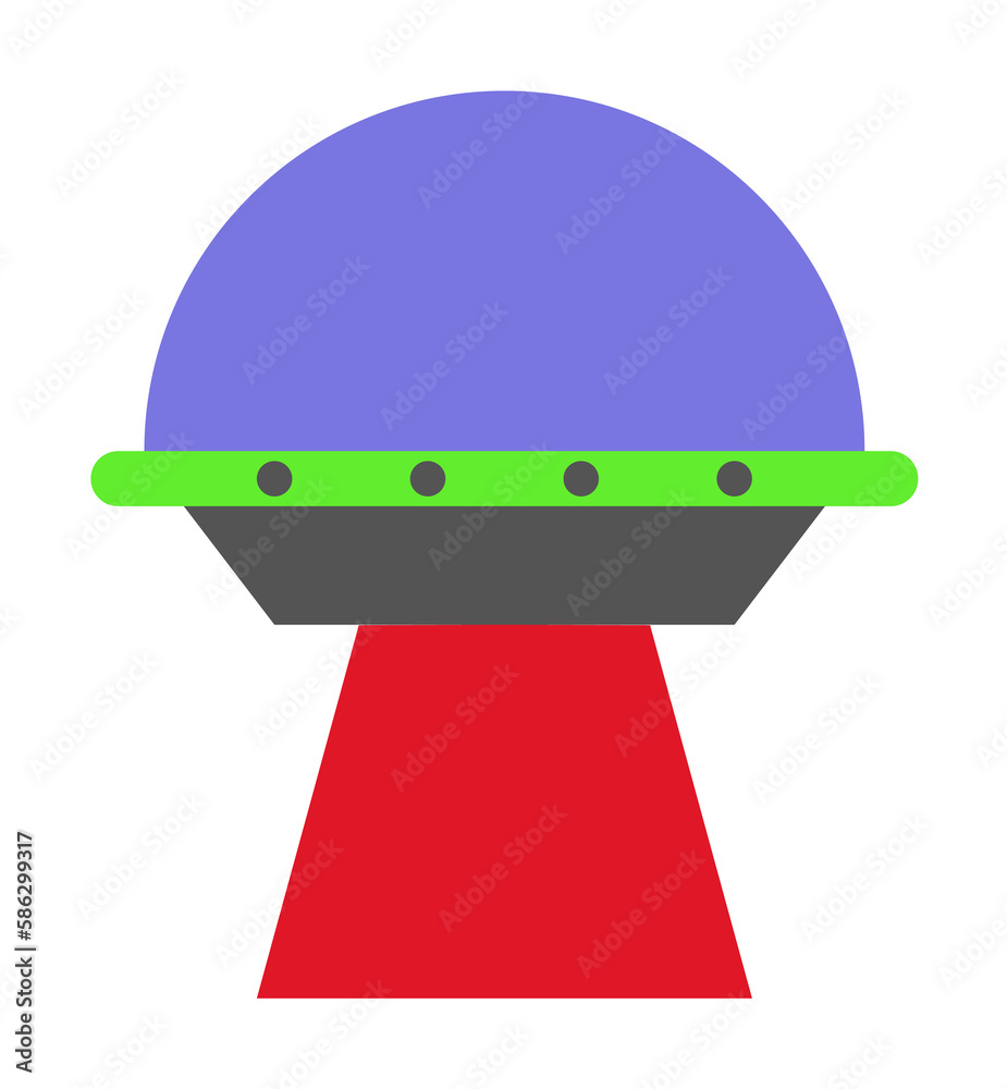 Poster ufo colored icon. element of web icon for mobile concept and web apps. colored isolated ufo icon can