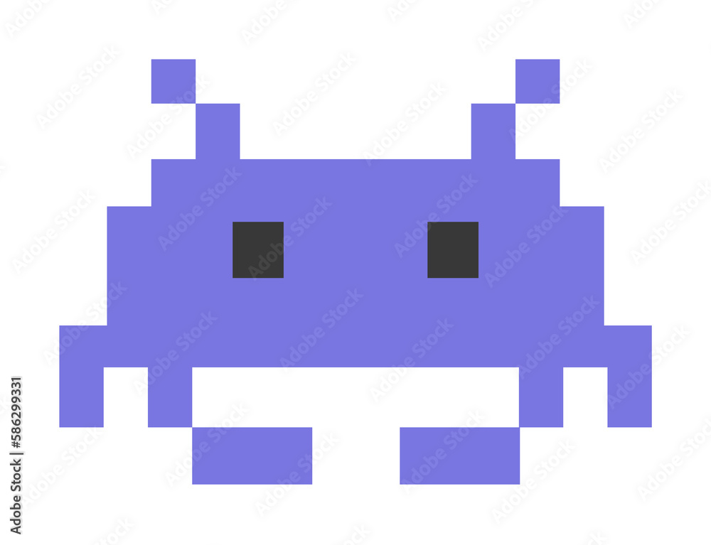 Poster pixel figure colored icon. element of web icon for mobile concept and web apps. colored isolated pix