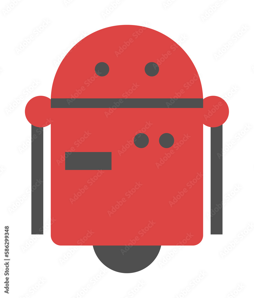 Aufkleber robot colored icon. element of web icon for mobile concept and web apps. colored isolated robot icon