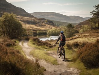 Fototapeta premium mountain bike trail