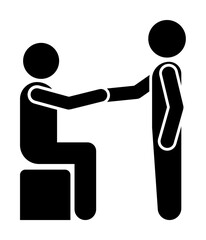 help rise icon. Element of conversation icon for mobile concept and web apps. Isolated help rise icon can be used for web and mobile