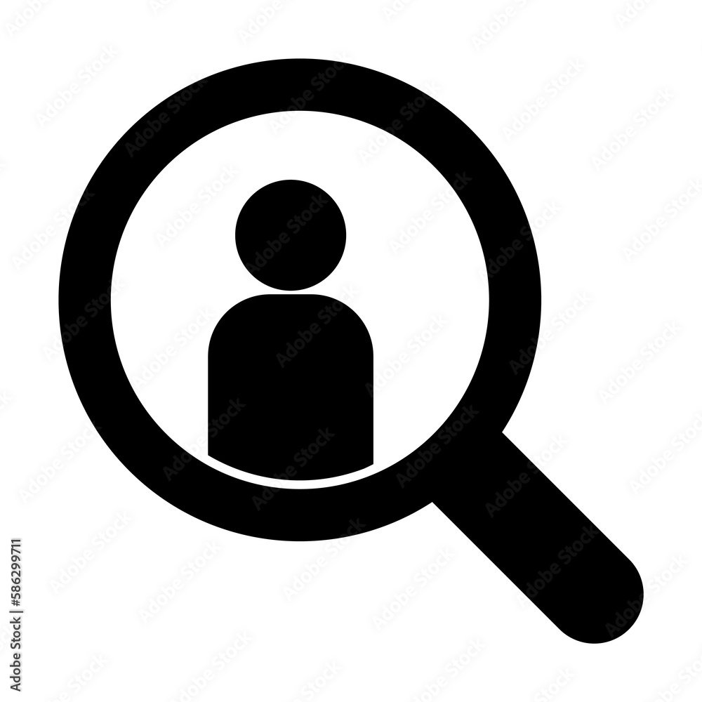 Poster search for a person icon. element of conversation icon for mobile concept and web apps. isolated sea