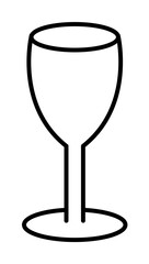 glass icon. Element of food icon for mobile concept and web apps. Thin line glass icon can be used for web and mobile