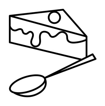 recommend clip art: chease cake icon. Element of food icon for mobile concept and web apps. Thin line chease cake icon can be used for web and mobile