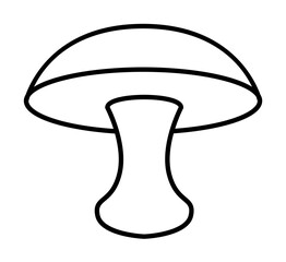 mushroom icon. Element of food icon for mobile concept and web apps. Thin line mushroom icon can be used for web and mobile