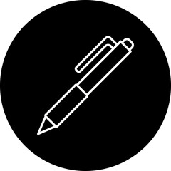 Pen Line Inverted Icon