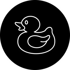 Duck Line Inverted Icon