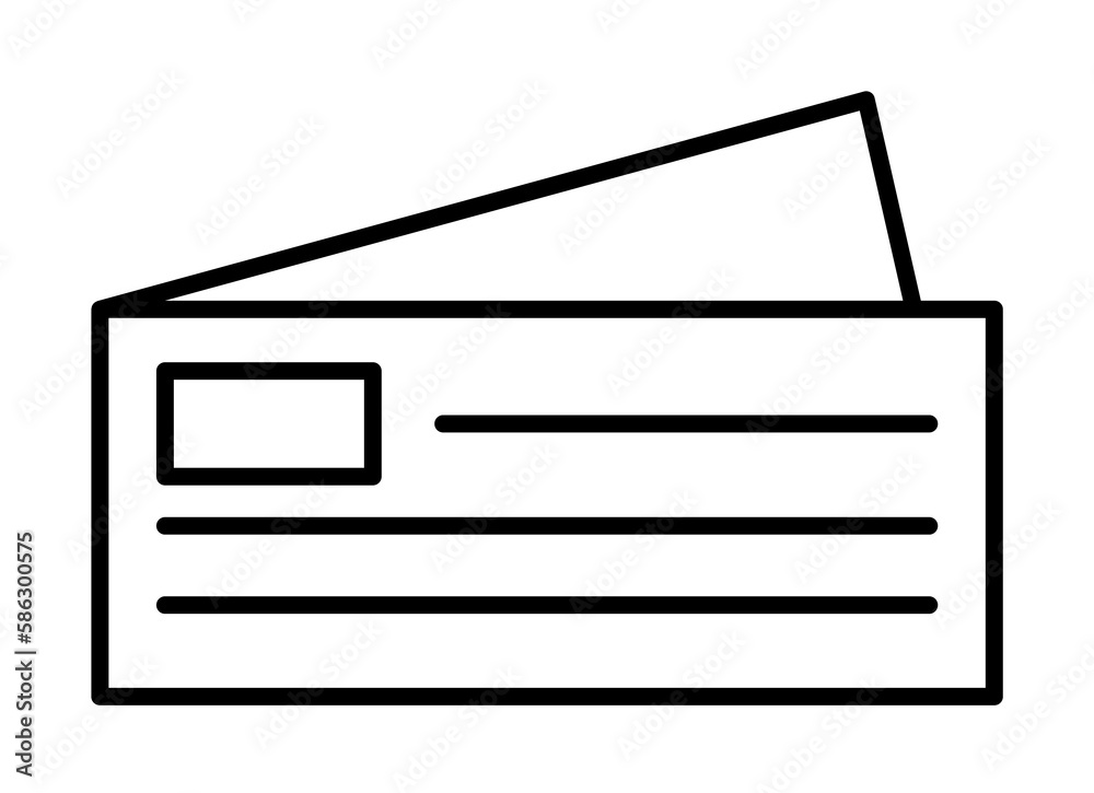 Poster bank checks icon. element of mobile banking for smart concept and web apps. thin line bank checks ic