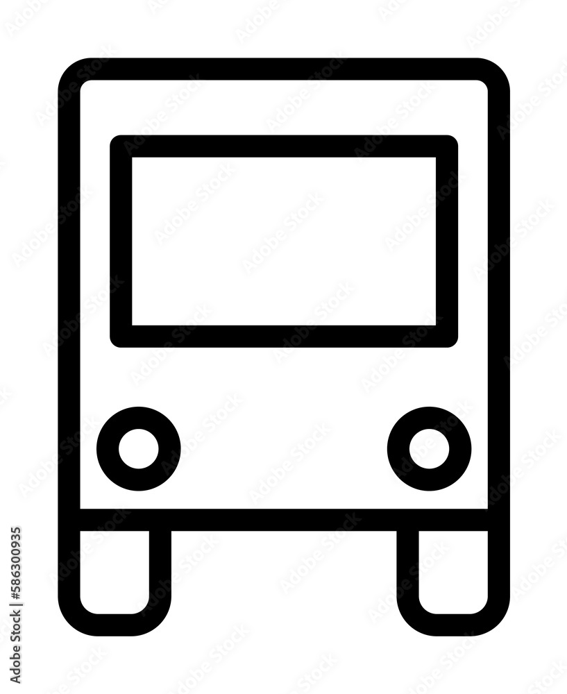 Aufkleber bus icon. element of navigation for mobile concept and web apps. thin line bus icon can be used for 