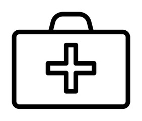 Obraz premium first-aid kit icon. Element of navigation for mobile concept and web apps. Thin line first-aid kit icon can be used for web and mobile