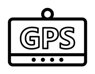 GPS navigator icon. Element of navigation for mobile concept and web apps. Thin line GPS navigator icon can be used for web and mobile