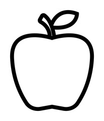 an Apple icon. Element of science icon for mobile concept and web apps. Thin line an Apple icon can be used for web and mobile