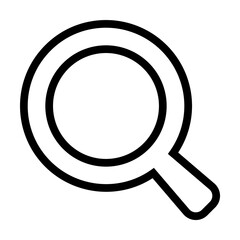 magnifier icon. Element of science icon for mobile concept and web apps. Thin line magnifier icon can be used for web and mobile