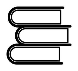 pile of books icon. Element of science icon for mobile concept and web apps. Thin line pile of books icon can be used for web and mobile