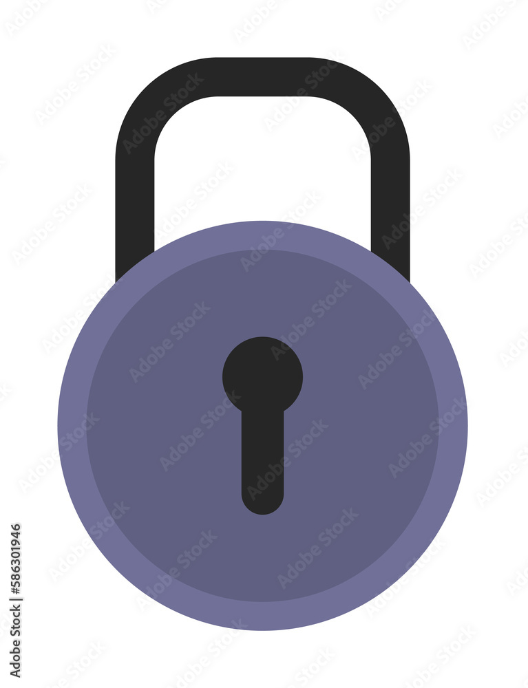 Aufkleber lock icon. element of cyber security icon for mobile concept and web apps. colored lock icon can be 