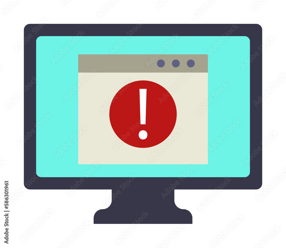 Aufkleber notification in the browser icon. element of cyber security icon for mobile concept and web apps. co