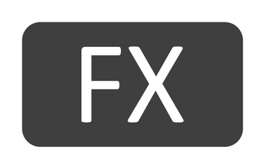fx sign icon. One of the collection icons for websites, web design, mobile app