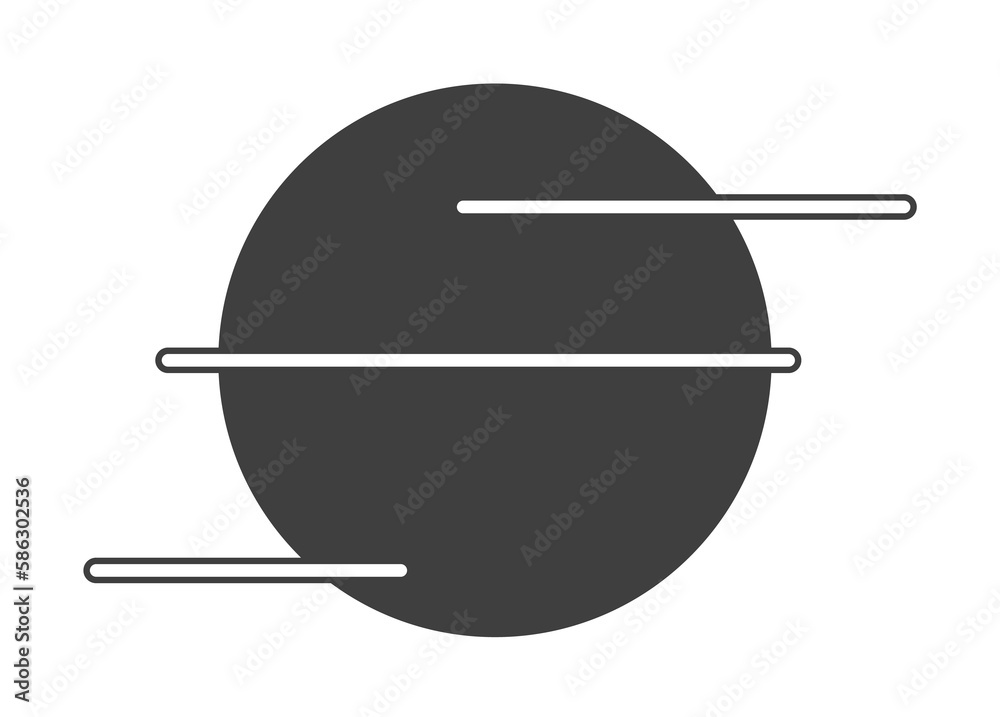 Wall mural planet icon. one of the collection icons for websites, web design, mobile app