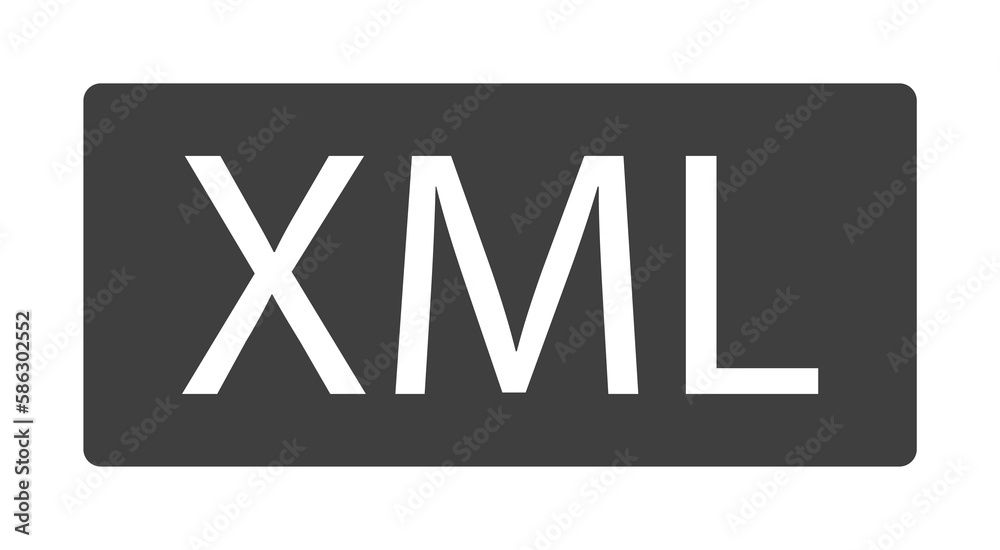 Poster xml file icon. one of the collection icons for websites, web design, mobile app